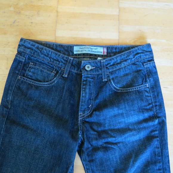 LEVI's boot cut dark wash jeans 26 - Picture 2 of 5